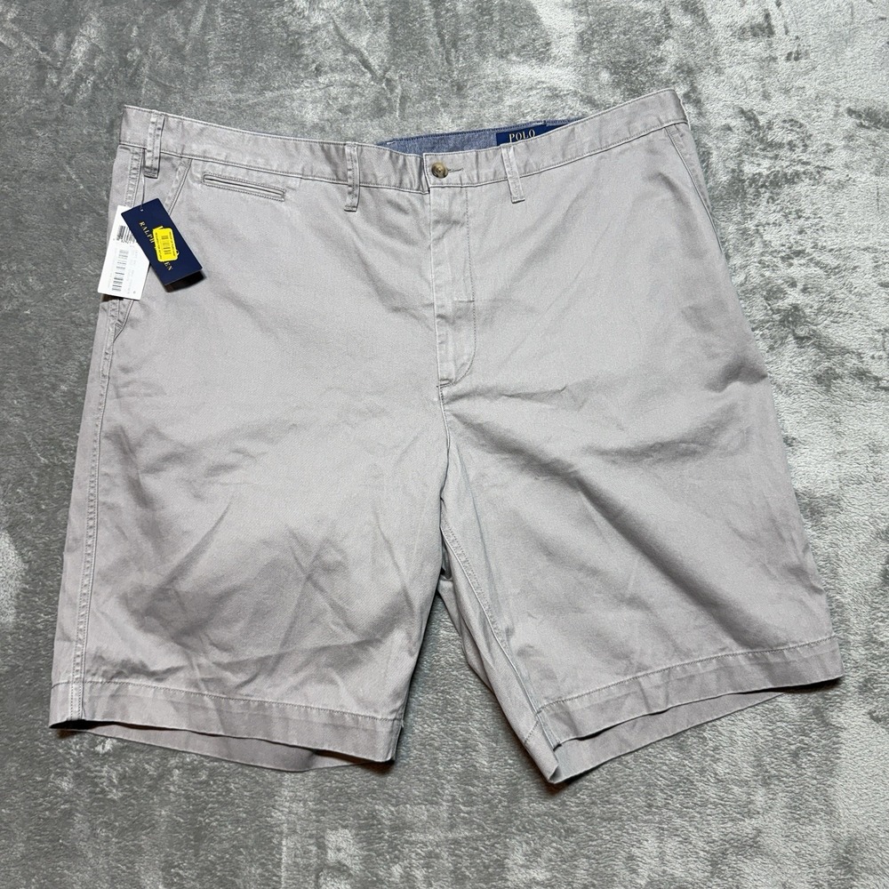 Polo Ralph Lauren Classic Fit Chino Shorts Mens 44B Gray Big & Tall NWT
